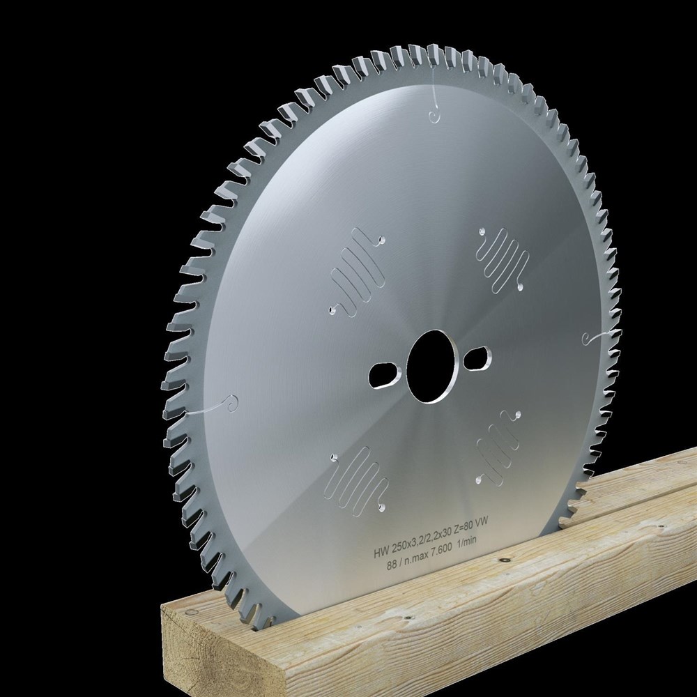 Hartmetallbestückte VW-Kreissägeblätter <br />Vielzahn-Wechselzahn