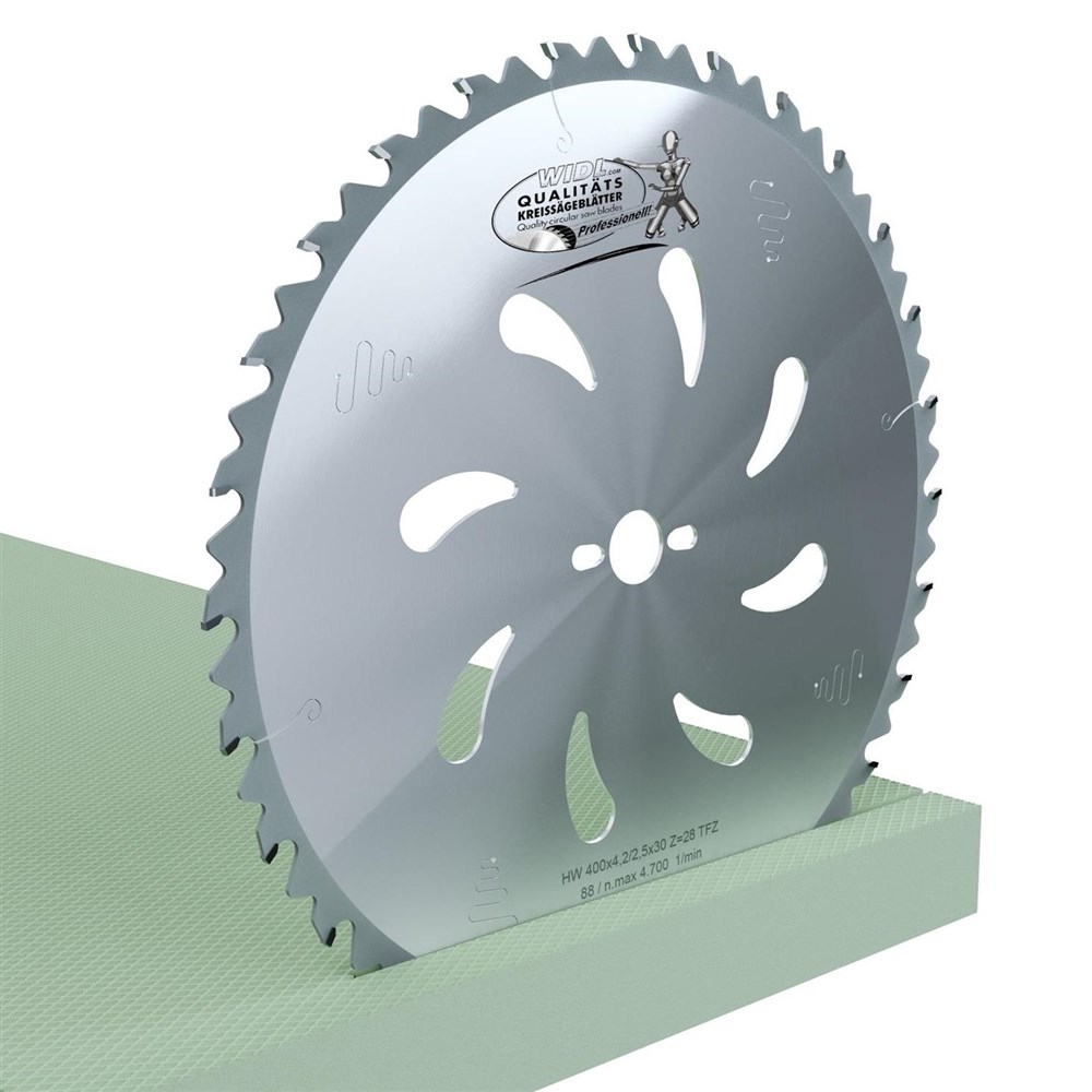 Hartmetallbestückte TFZ-Kreissägeblätter für Dämmstoffe
